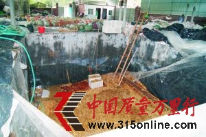 在這個(gè)池子里,黑心廠家用工業(yè)檸檬酸泡制出致癌金針菇。